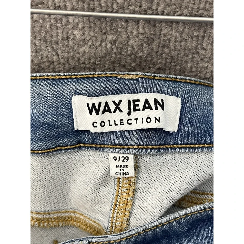Wax Jean Collection High Rise Skinny Jeans Womens Juniors Size 9/29 Blue Stretch